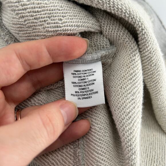 DEREK LAM 10 CROSBY Sweatshirt Dress Top Womens 2 Grey Tunic Shirt Preppy Casual - Picture 7 of 7